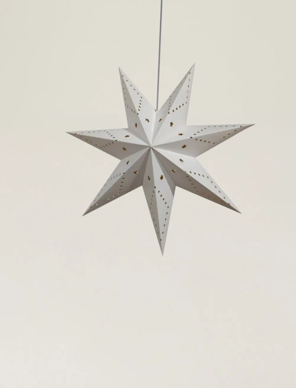 Reforma Adventsstjärna 'Skimra' 45cm - Vit