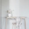 Rowico Home Avlastningsbord 'Yumi' 120x40cm - Vitpigmenterad ek