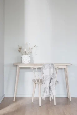 Rowico Home Avlastningsbord 'Yumi' 120x40cm - Vitpigmenterad ek
