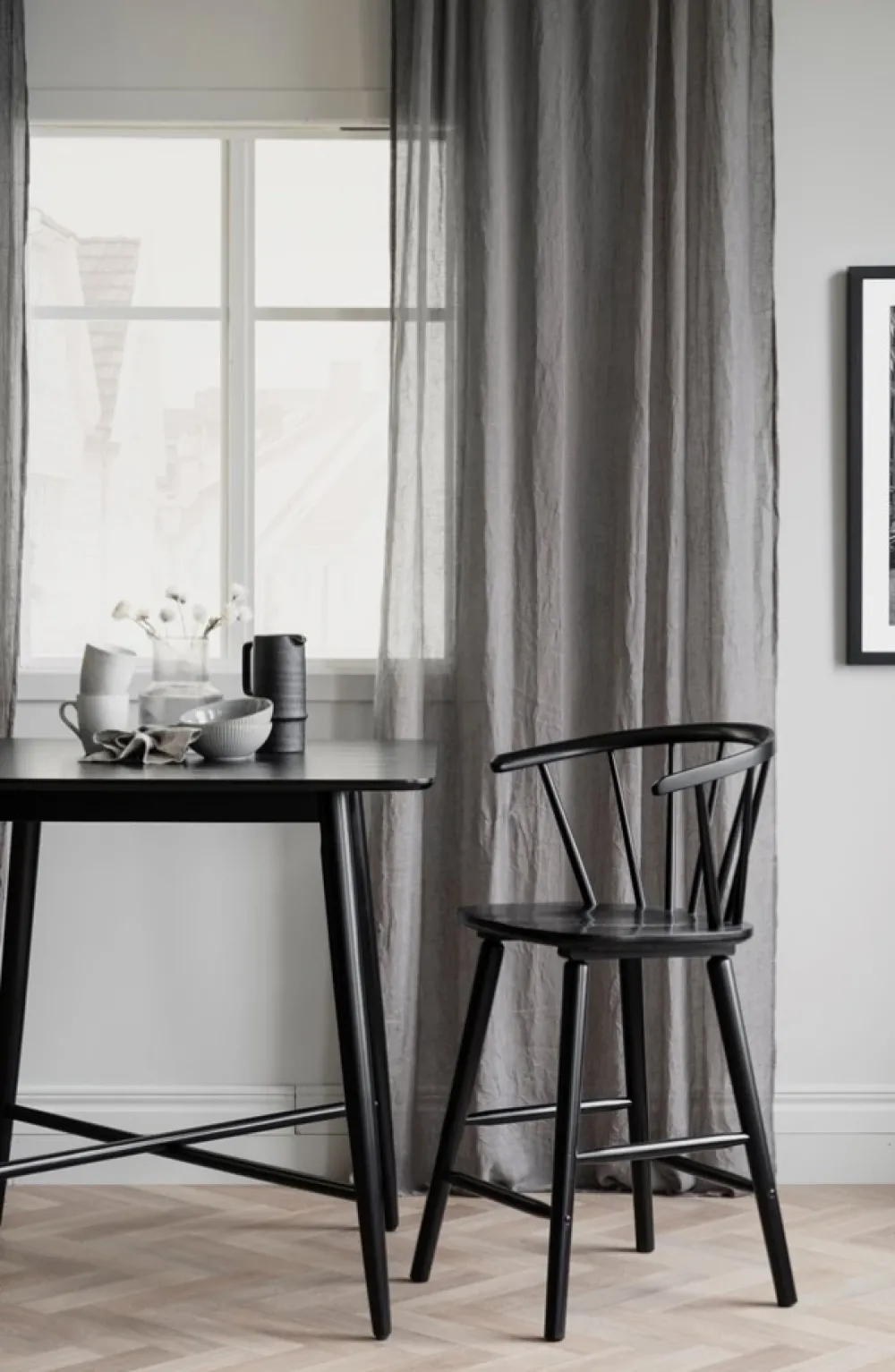 Rowico Home Barstol 'Carmen' - Svart