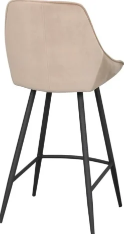 Rowico Home Barstol 'Sierra' - Beige/Sammet