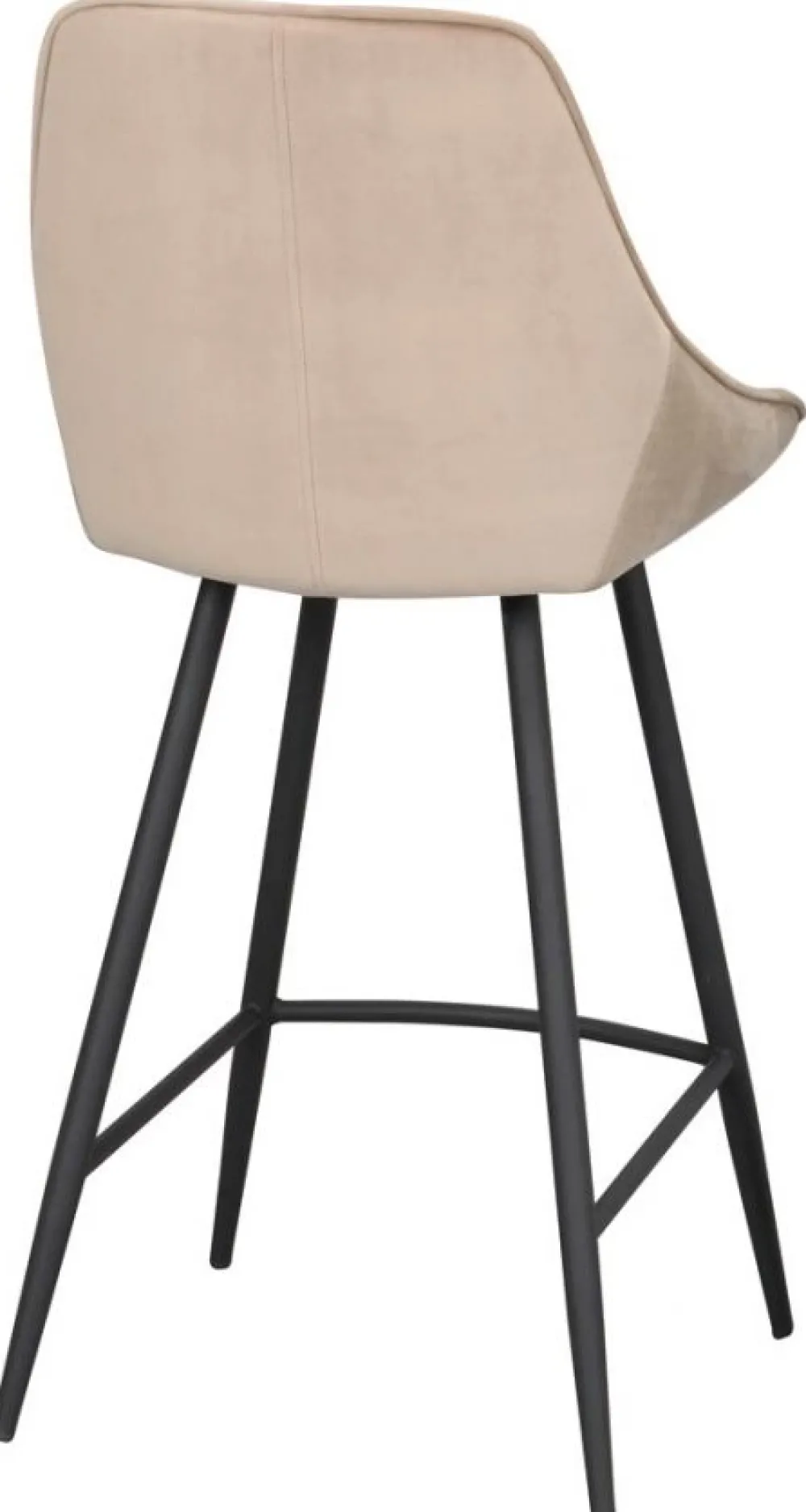 Rowico Home Barstol 'Sierra' - Beige/Sammet