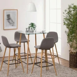 Reforma Barstol 'Soller' - Natur/Ljusgrå