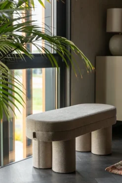Dutchbone Bänk 'Fern' - Beige