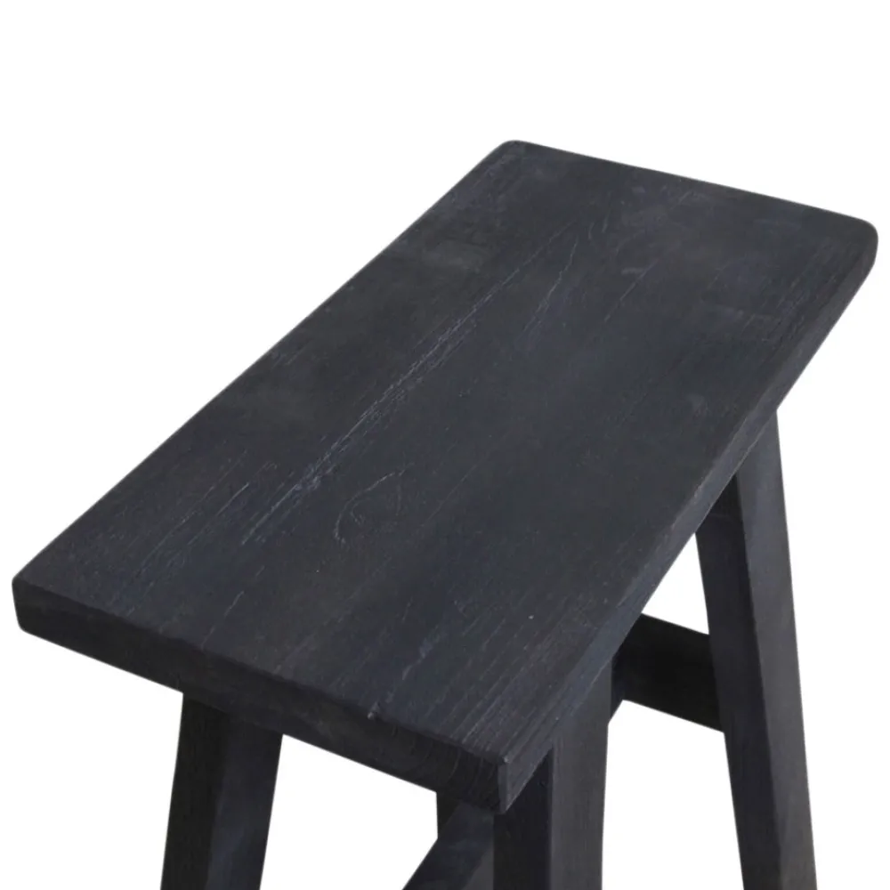 Vintage Bänk 'Hållplats' M - Svart