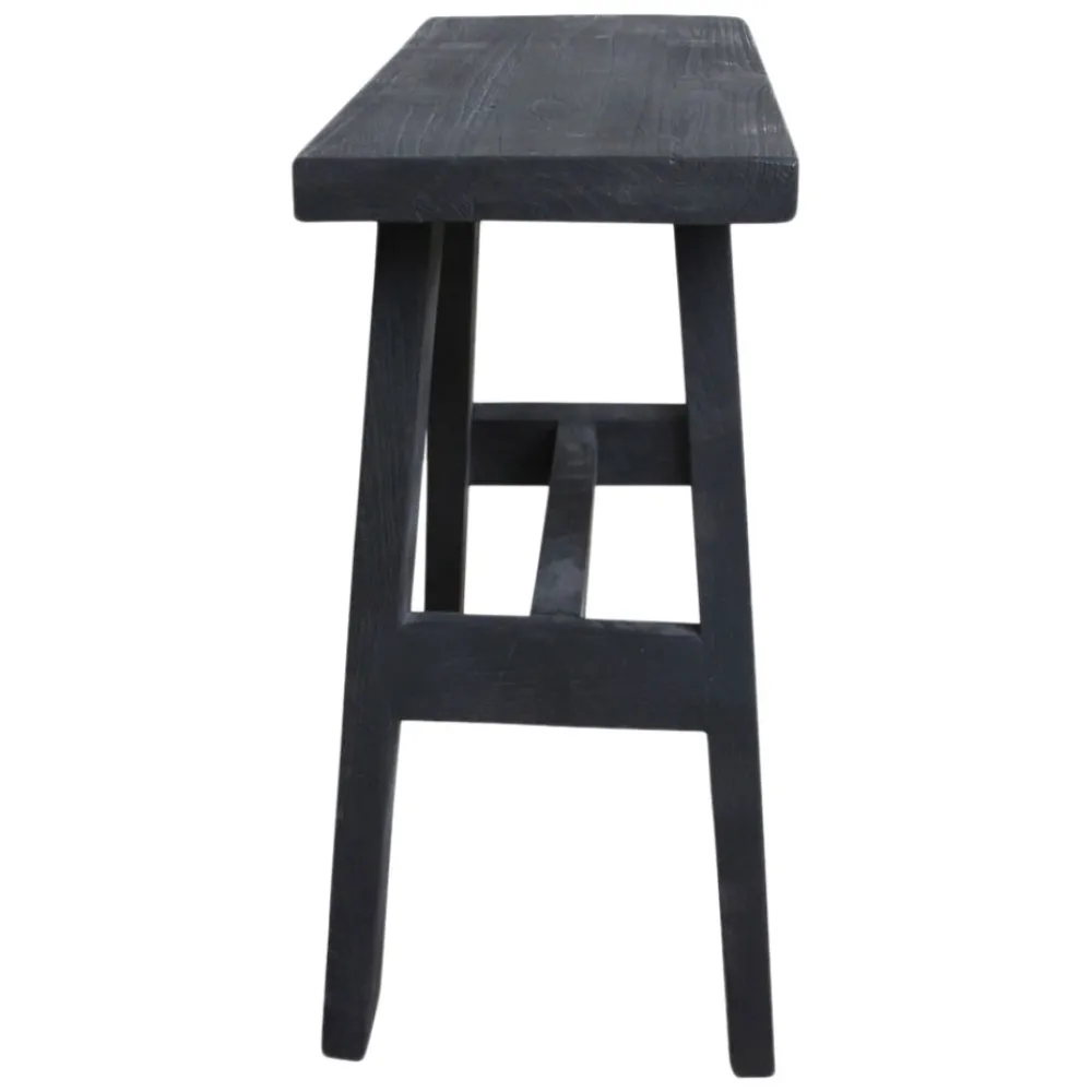 Vintage Bänk 'Hållplats' M - Svart