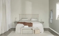 Rowico Home Bänk 'Milford' - Vitpigmenterad/Grå