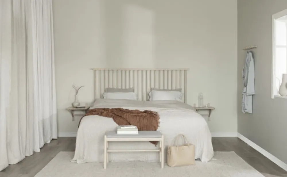 Rowico Home Bänk 'Milford' - Vitpigmenterad/Grå