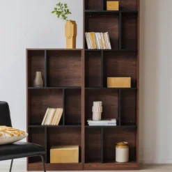 Reforma Bokhylla 'Colin' 60x129 - Valnöt/Svart
