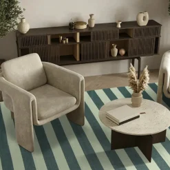 Reforma x Trendcarpet Bomullsmatta 'Nilo' - Grön