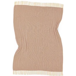 Reforma x Trendcarpet Bomullspläd 'Denisa Fishbone' 130x170cm - Brun/vit