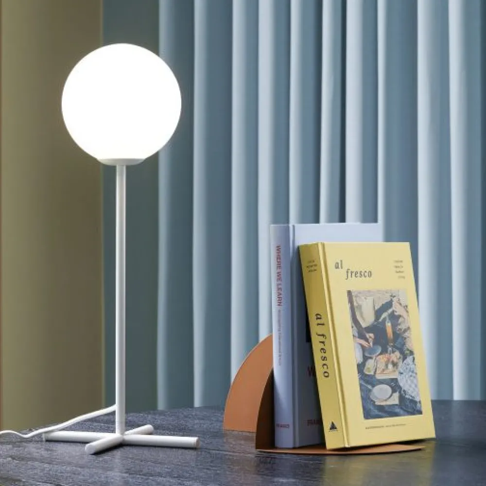 Hübsch Bordslampa 'Champ' - Vit