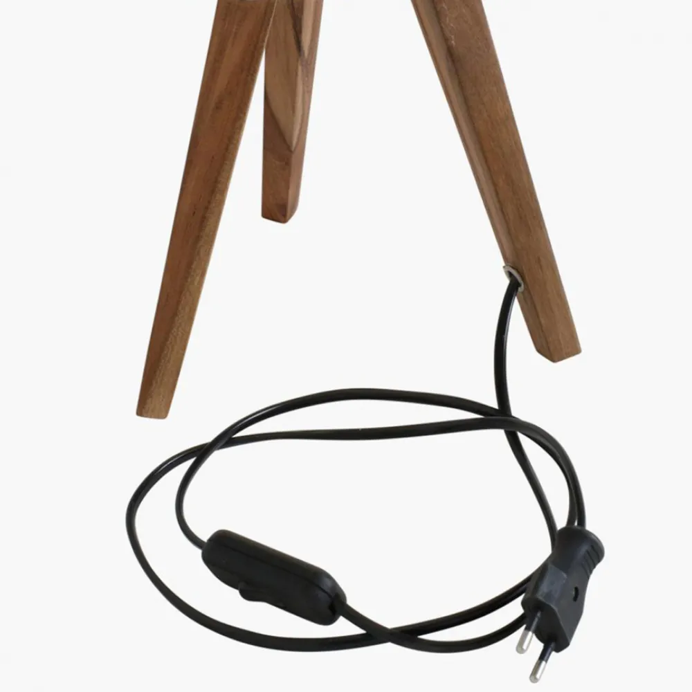 Vintage Bordslampa 'Maze' - Natur