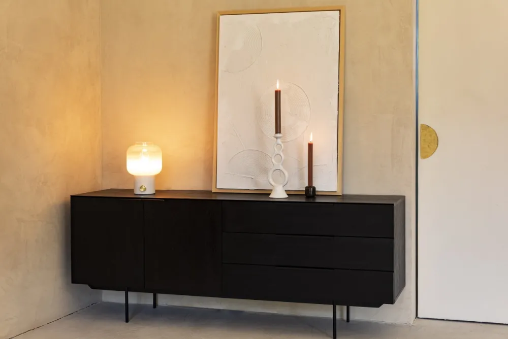 Zuiver Bordslampa 'Moody' - Vit