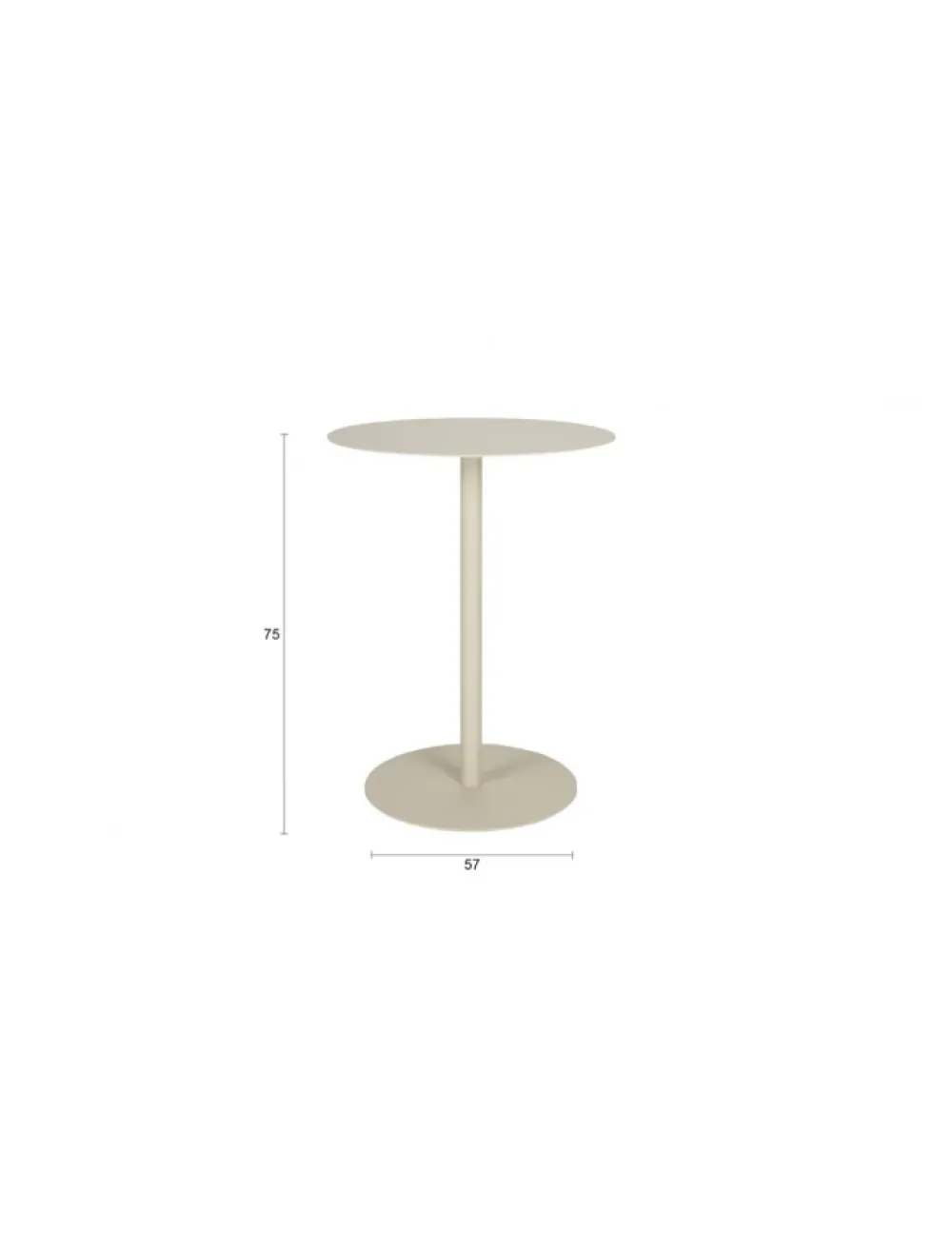 Zuiver Bord 'Snow' - Beige