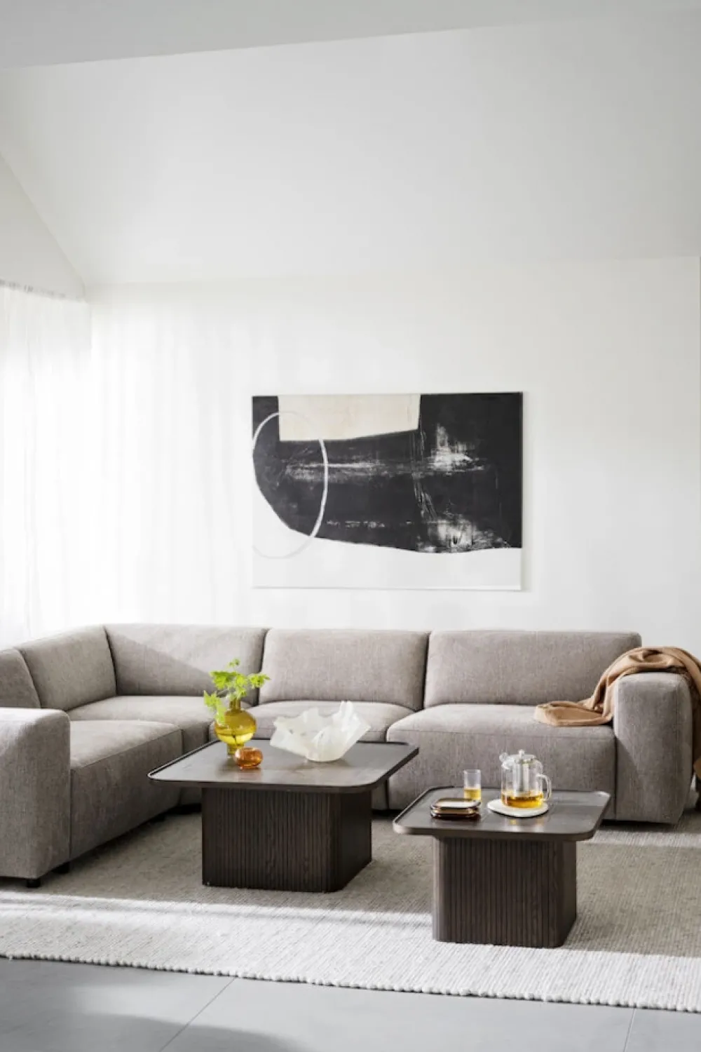 Rowico Home Bord 'Sullivan' 60x60cm - Brun