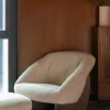 Dutchbone Fotpall 'Emilius' - Beige