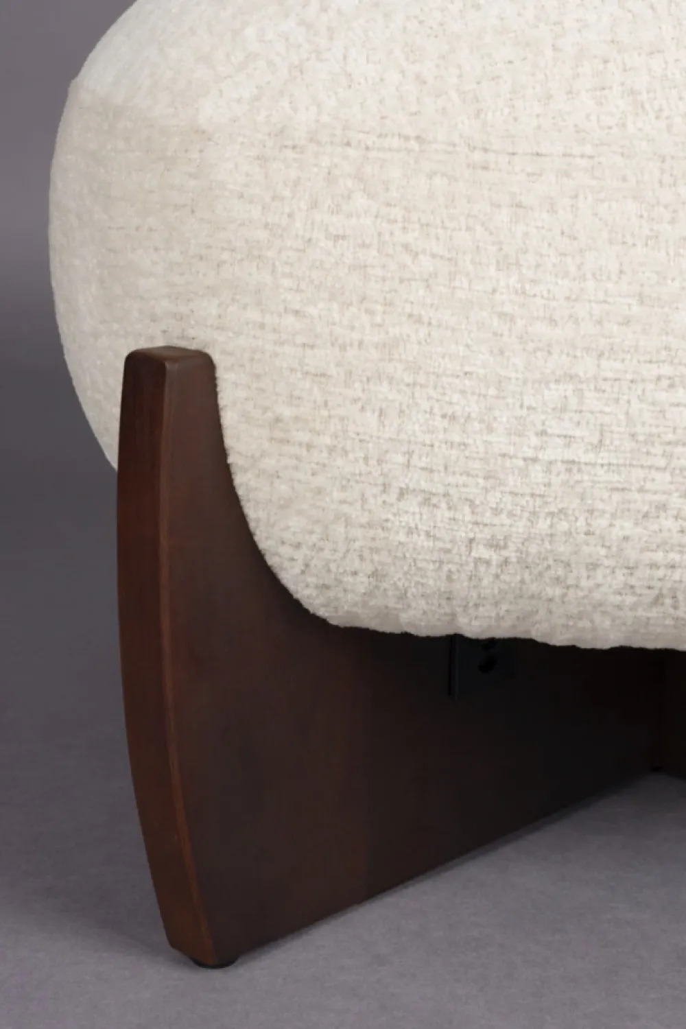Dutchbone Fotpall 'Emilius' - Beige