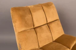 Dutchbone Fåtölj 'Bar' - Sammet/Guld