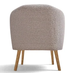 Reforma Fåtölj 'Capri' träben - Beige/Bouclé