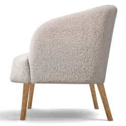 Reforma Fåtölj 'Capri' träben - Beige/Bouclé