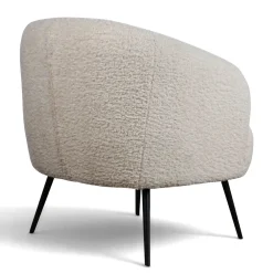 Reforma Fåtölj 'Capri' - Vit/Bouclé
