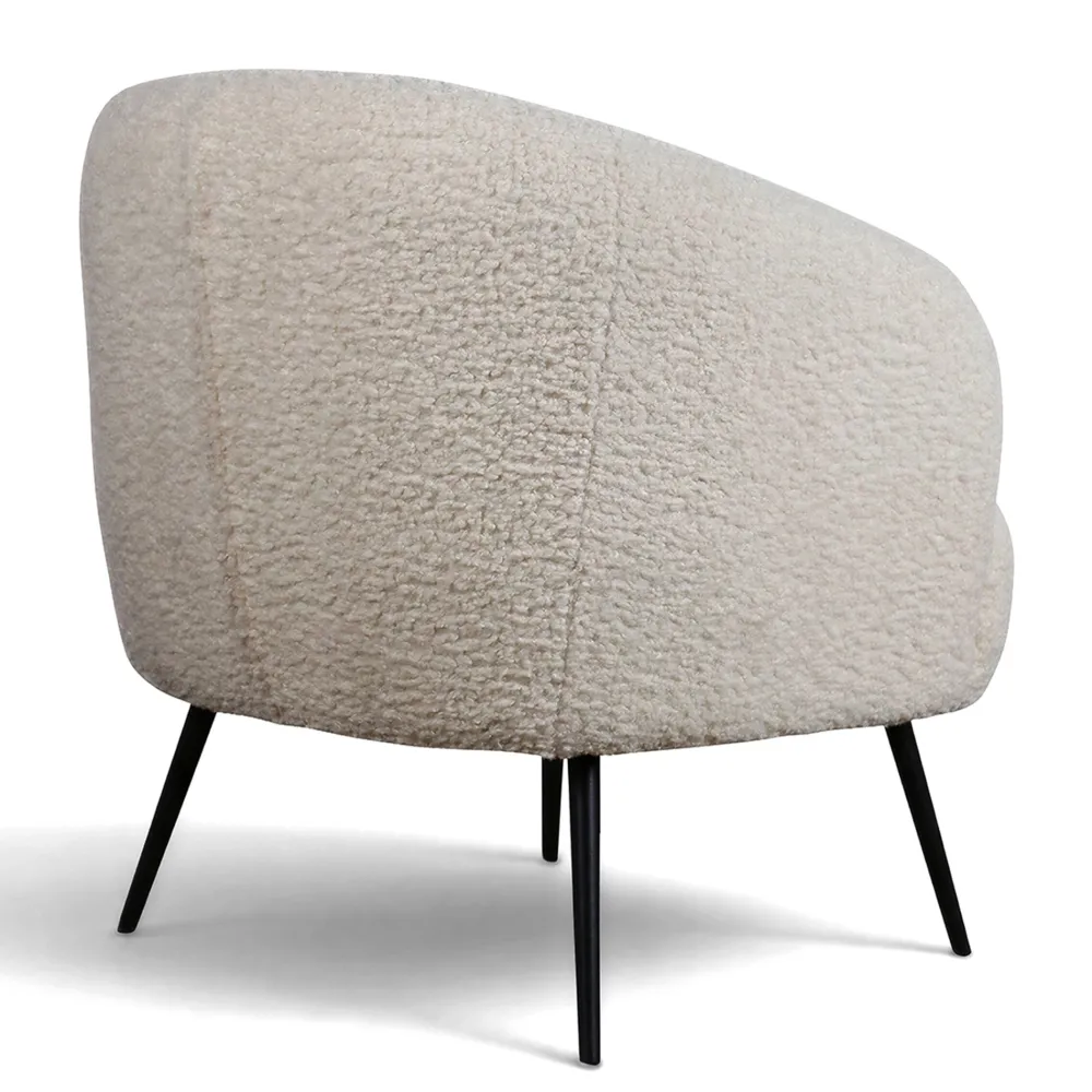 Reforma Fåtölj 'Capri' - Vit/Bouclé