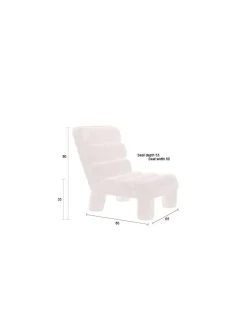 Dutchbone Fåtölj 'Fern' - Beige