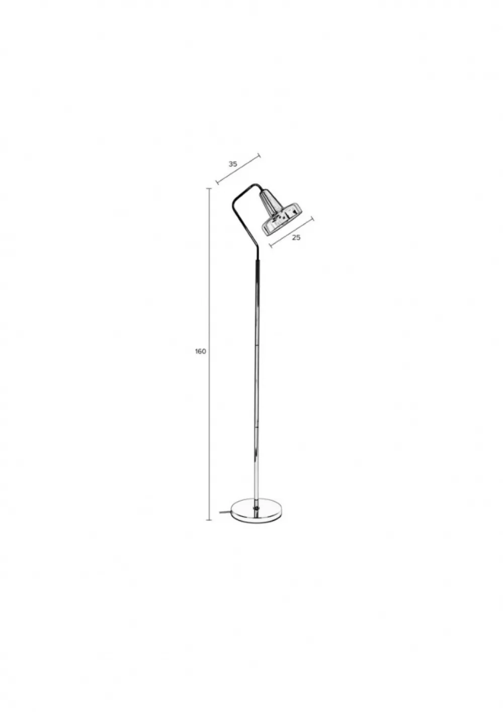 Zuiver Golvlampa 'Anshin' - Silver