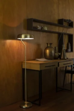 Dutchbone Golvlampa 'Eclipse' - Svart