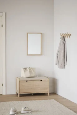 Rowico Home Hallbänk 'Hillmond' 80cm - Ljus ek