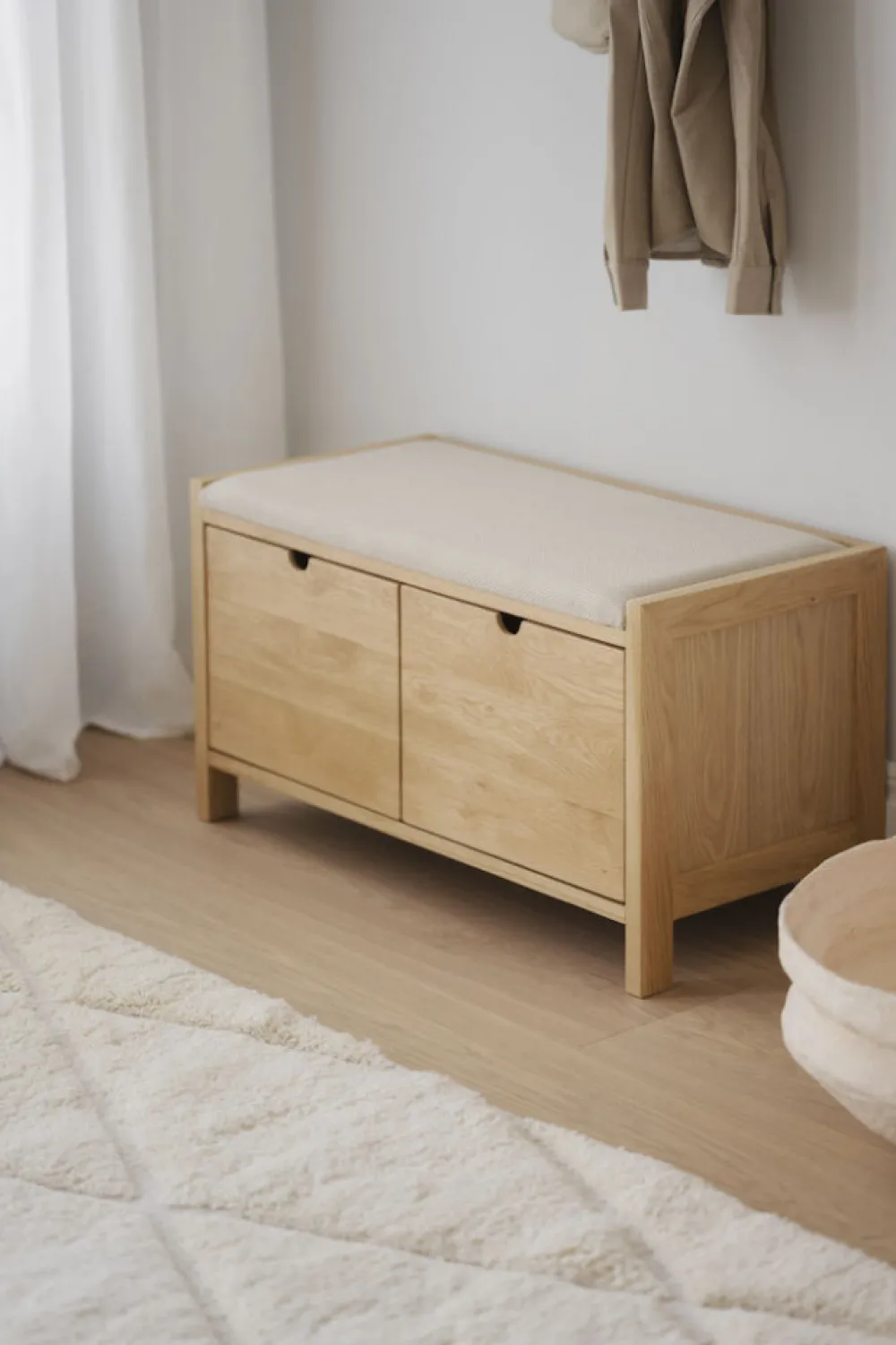 Rowico Home Hallbänk 'Hillmond' - Ek