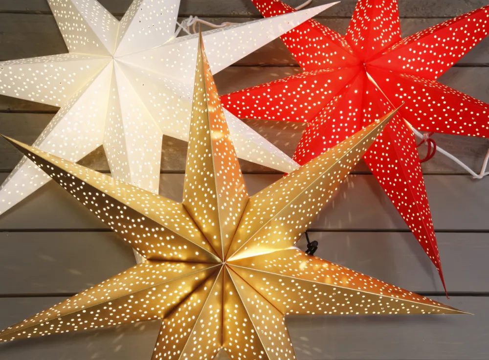 Star Trading Julstjärna 'Dot' 70cm - Guld