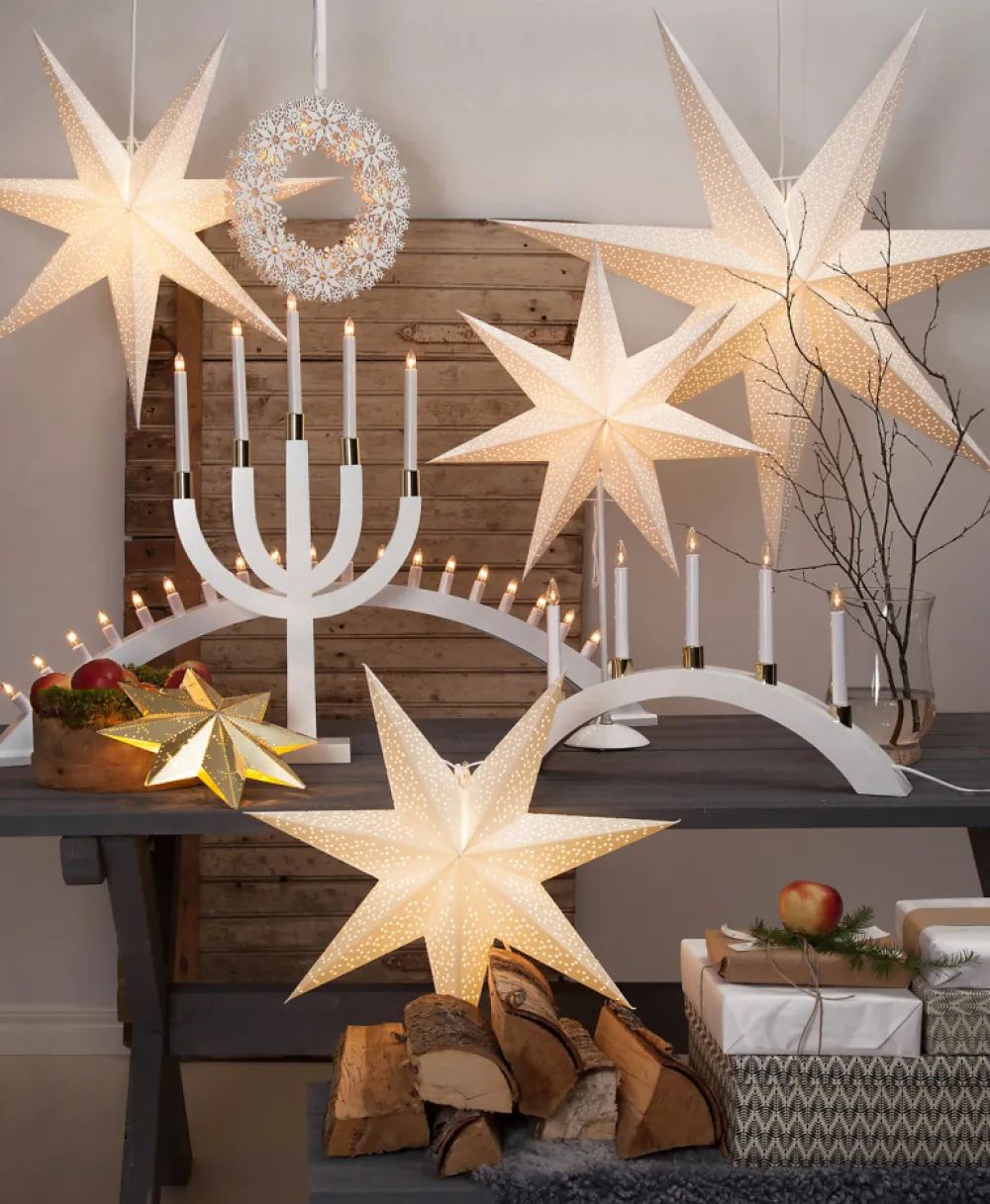 Star Trading Julstjärna 'Dot' 100cm - Vit