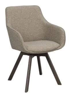 Rowico Home Karmstol 'Alison' - Mörkbeige