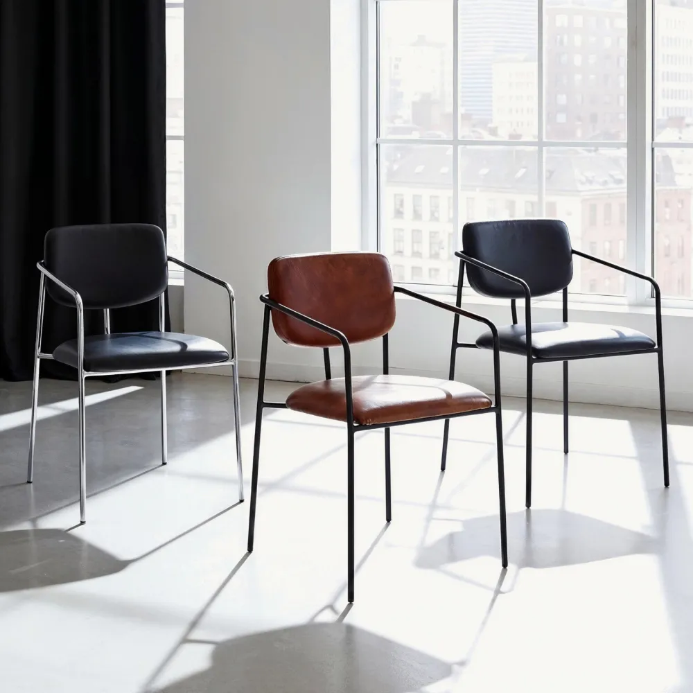 Reforma Karmstol 'Ebba' - Svart/Silver