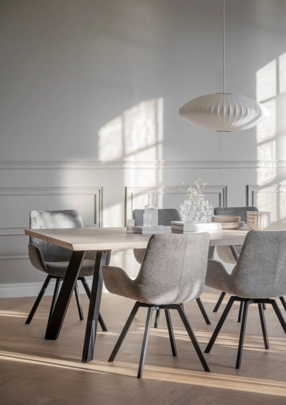 Rowico Home Karmstol 'Norwell' - Grå