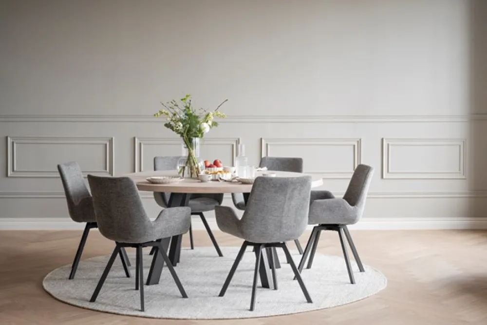 Rowico Home Karmstol 'Norwell' - Grå