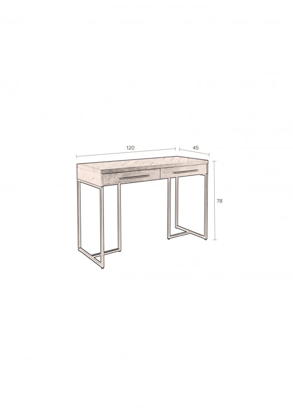 Dutchbone Konsolbord 'Class' - Brun
