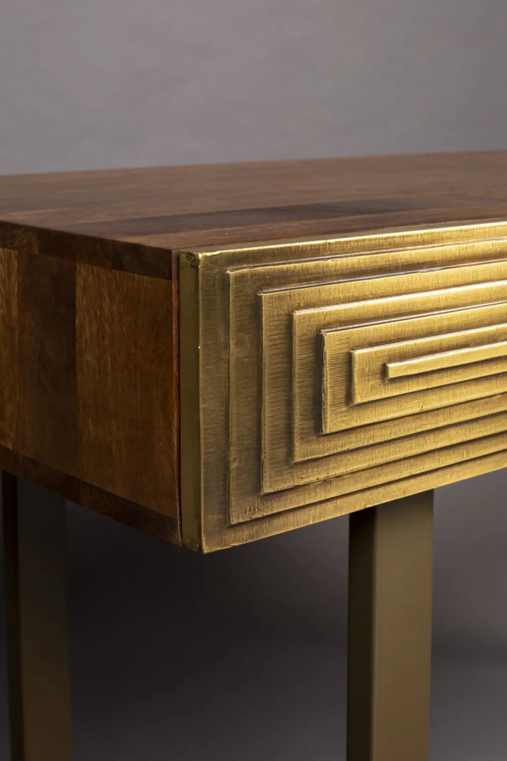 Dutchbone Konsolbord 'Volan' - Guld