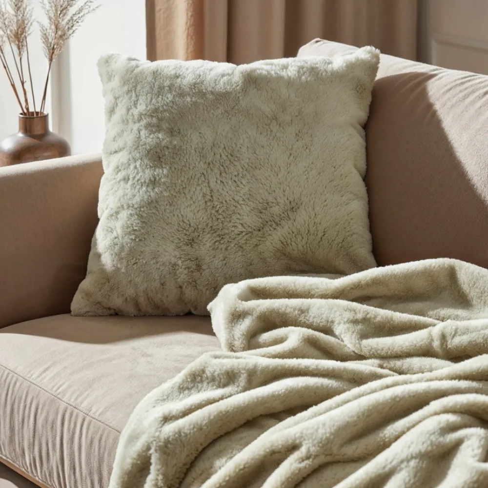 Reforma x Trendcarpet Kuddfodral 'Aranga Super Soft' 45x45cm - Ljusgrön