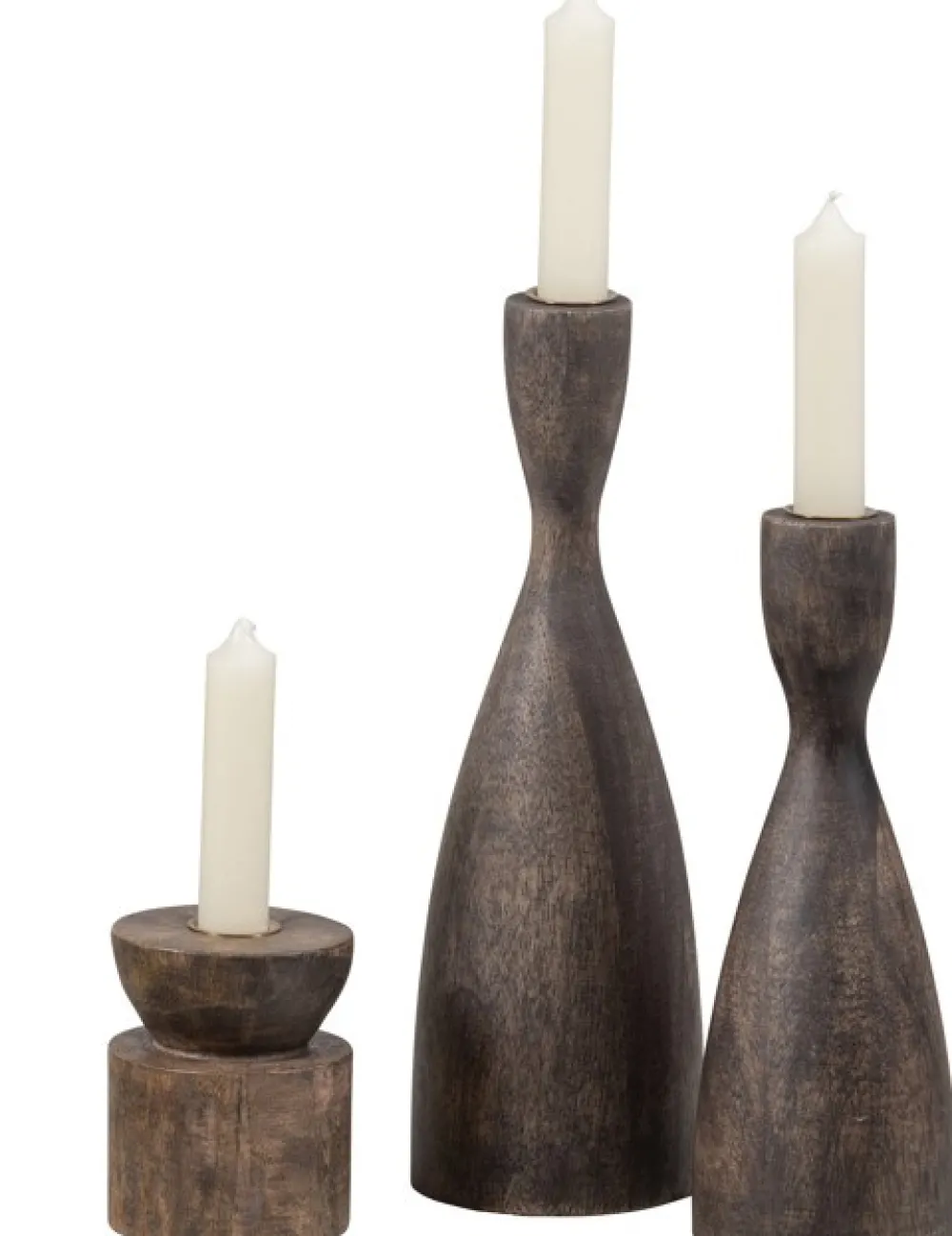 WOOOD Ljusstake 'Rosa' 28 cm - Brun