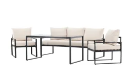 Reforma Loungeset 'Vico' - Svart