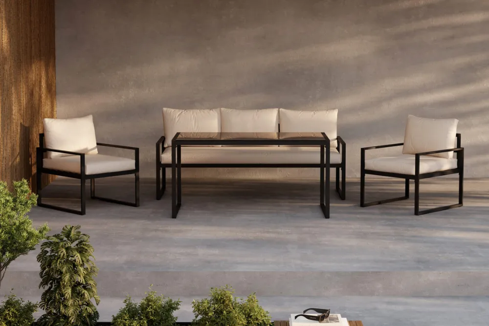 Reforma Loungeset 'Vico' - Svart