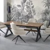 Reforma Matbord 'Baron' 200-350cm - Natur/svart