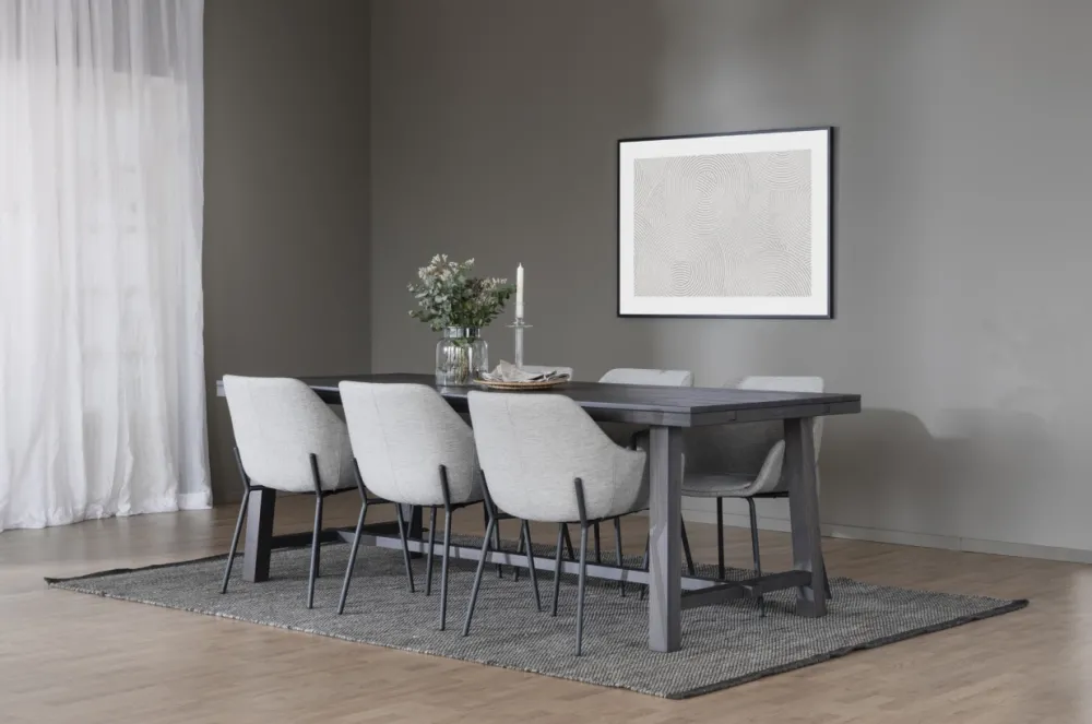 Rowico Home Matbord 'Brooklyn' 220x95cm - Mörkbrun