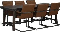 Rowico Home Matbord 'Brooklyn' 220x95cm - Mörkbrun