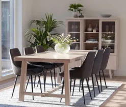 Rowico Home Matbord 'Brooklyn' 220x95cm - Vitpigmenterad