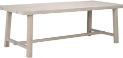 Rowico Home Matbord 'Brooklyn' 220x95cm - Vitpigmenterad