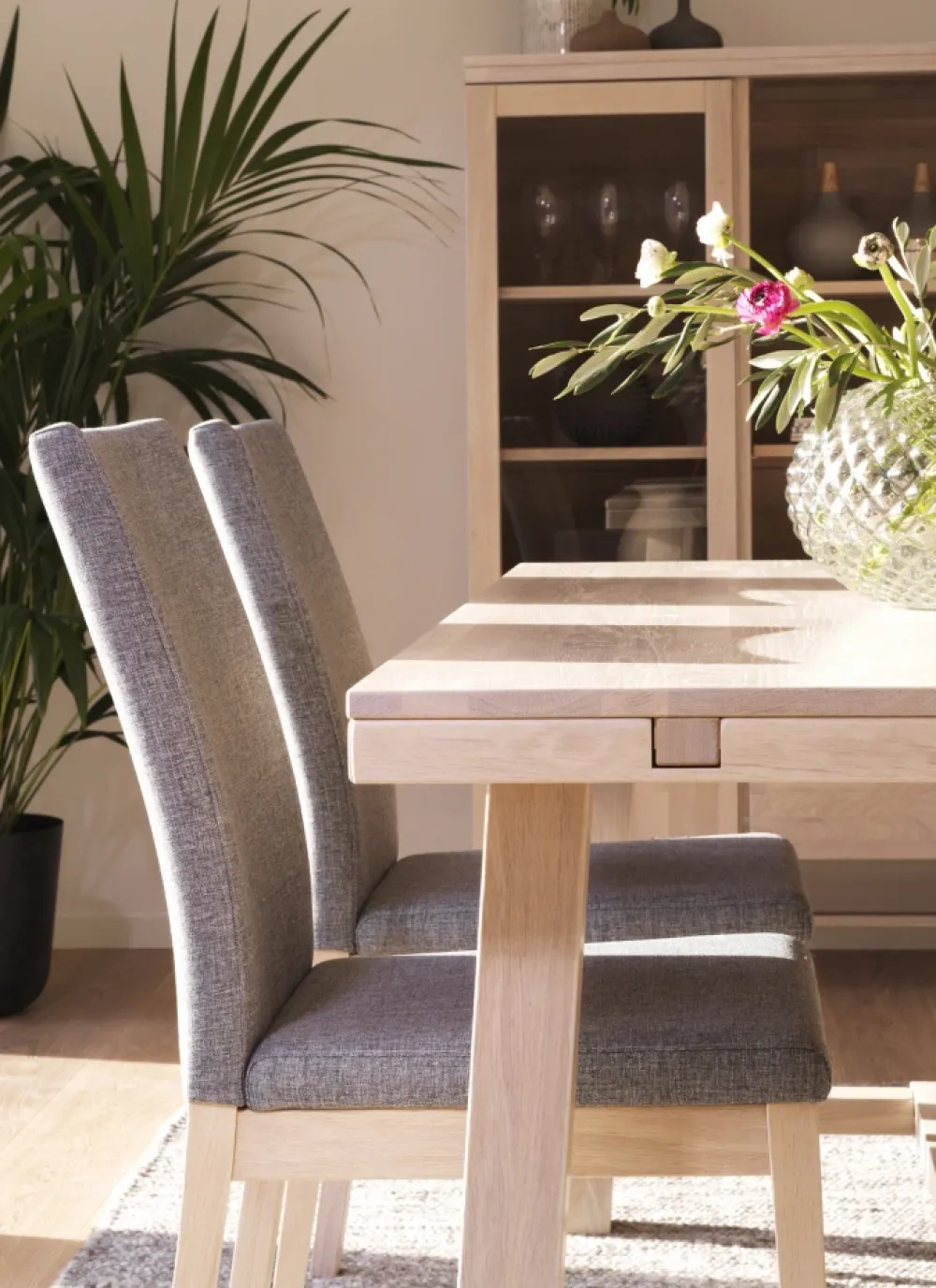 Rowico Home Matbord 'Brooklyn' 170x95cm - Vitpigmenterad Ek